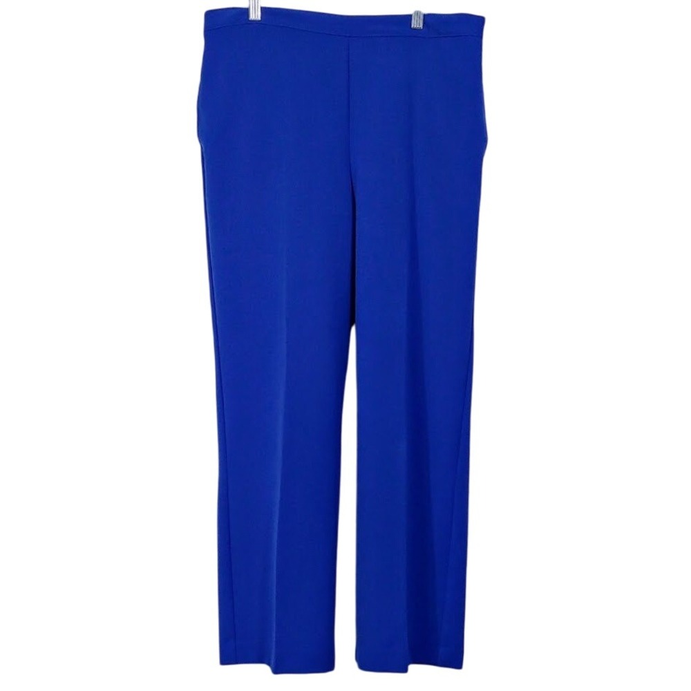 Bright Royal Blue Lounge size 12 Pants Casual Comfort Alfred dunner